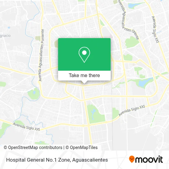Hospital General No.1 Zone map