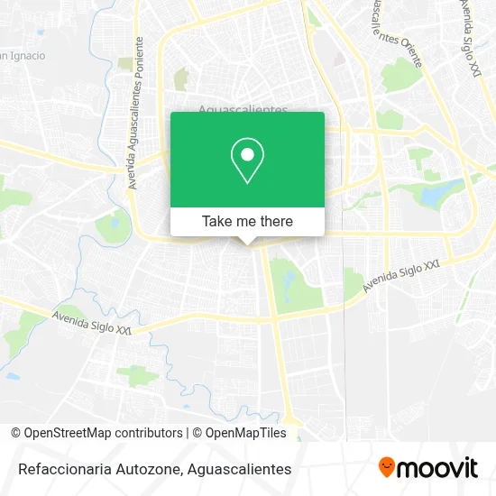 Refaccionaria Autozone map