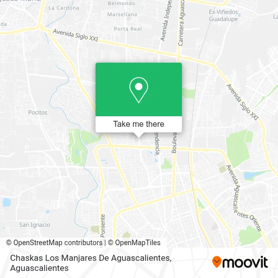 Chaskas Los Manjares De Aguascalientes map