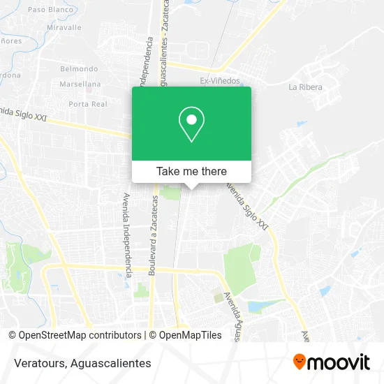 Veratours map