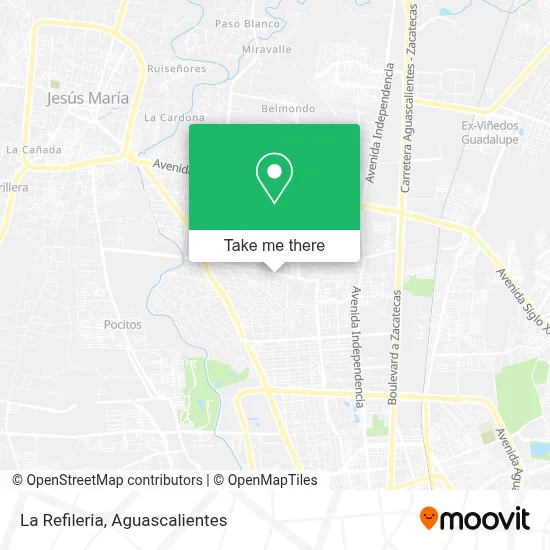 La Refileria map