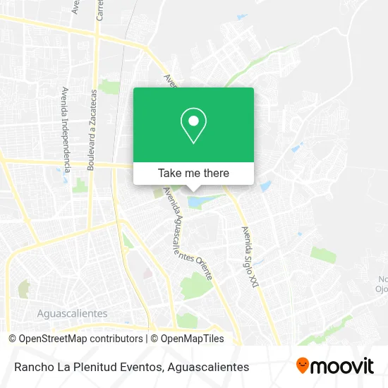 Rancho La Plenitud Eventos map