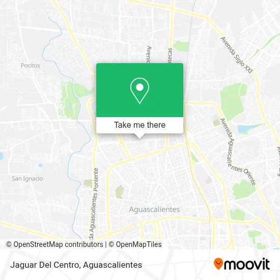 Jaguar Del Centro map