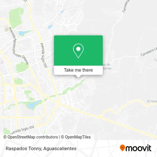 Raspados Tonny map