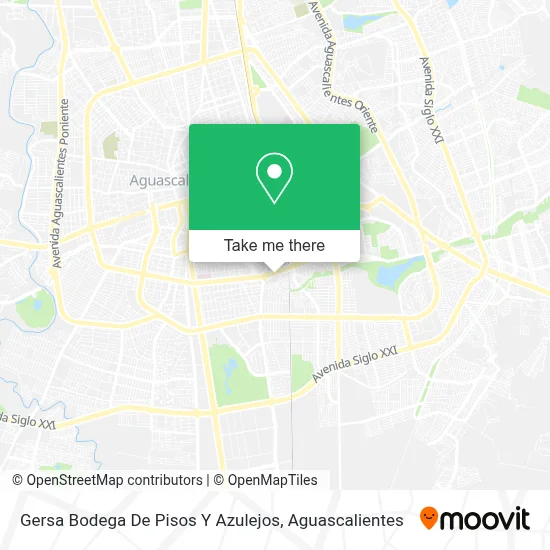 Gersa Bodega De Pisos Y Azulejos map
