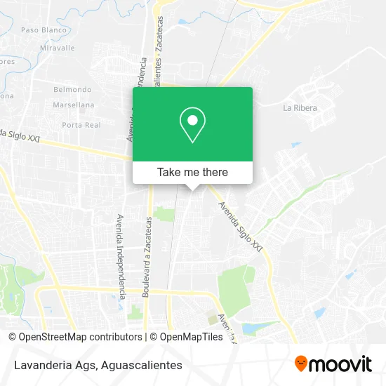 Lavanderia Ags map