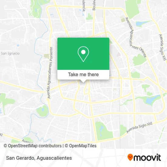 San Gerardo map