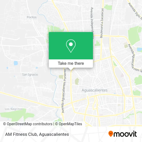 AM Fitness Club map