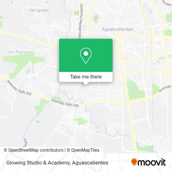 Glowing Studio & Academy map