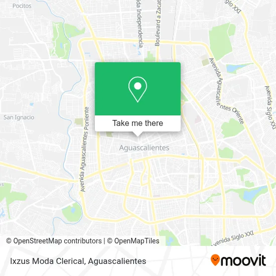 Ixzus Moda Clerical map