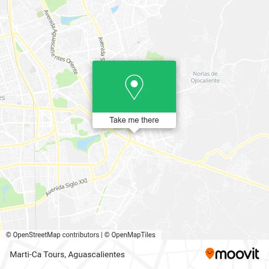 Marti-Ca Tours map