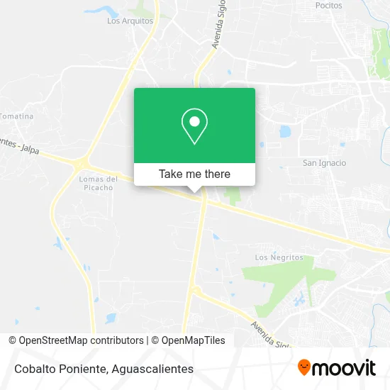 Cobalto Poniente map
