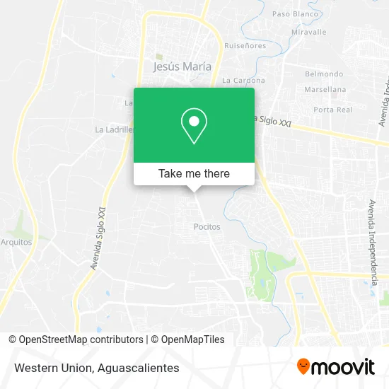 Western Union map