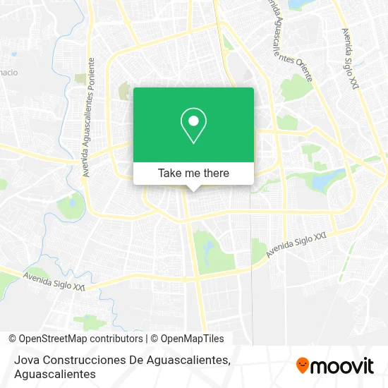 Jova Construcciones De Aguascalientes map