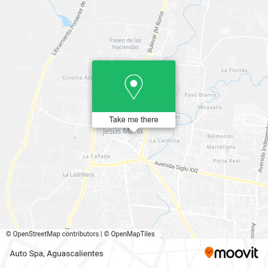 Auto Spa map