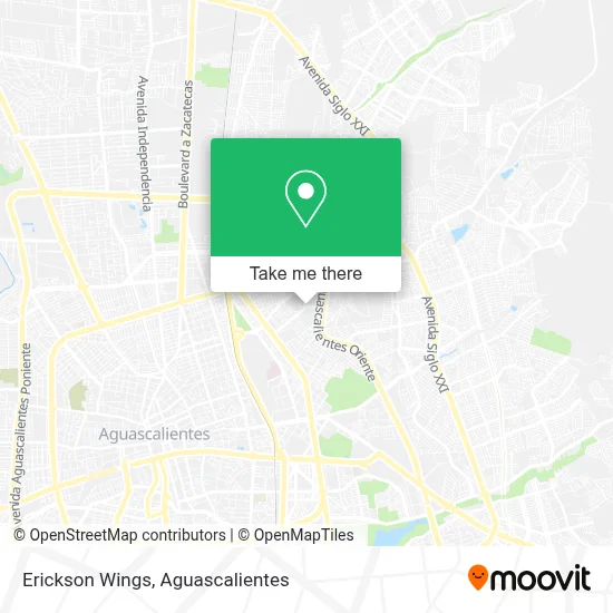 Erickson Wings map