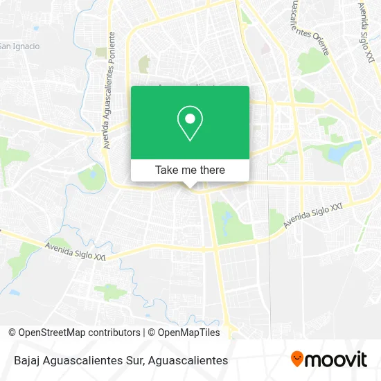 Bajaj Aguascalientes Sur map