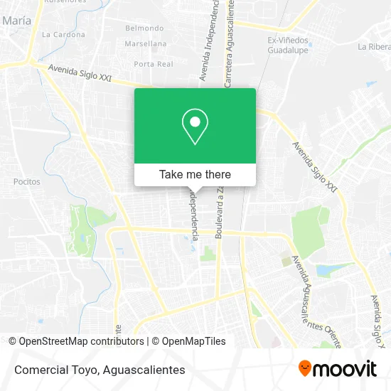 Comercial Toyo map