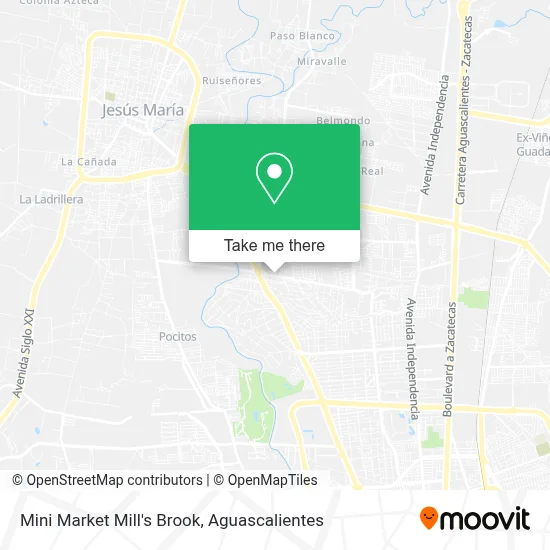 Mini Market Mill's Brook map