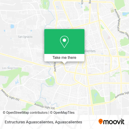 Estructuras Aguascalientes map