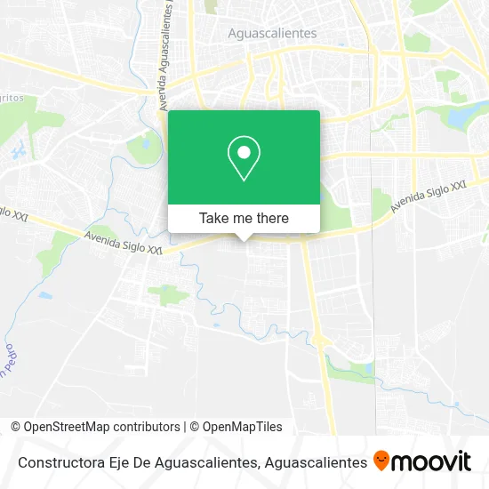 Constructora Eje De Aguascalientes map