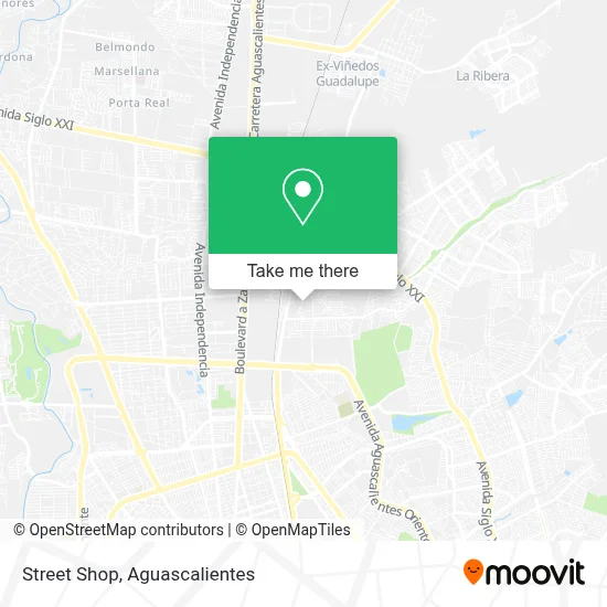 Street Shop map