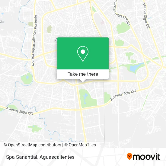 Spa Sanantial map
