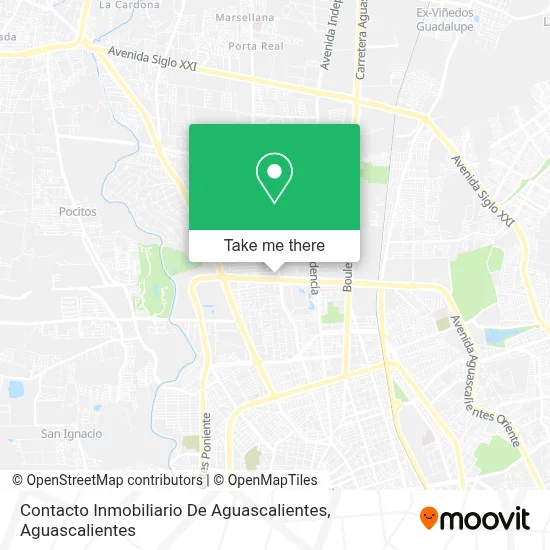 Contacto Inmobiliario De Aguascalientes map