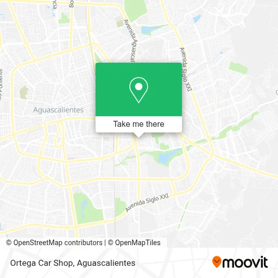 Ortega Car Shop map