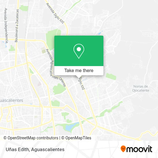 Uñas Edith map