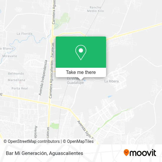 Bar Mi Generación map