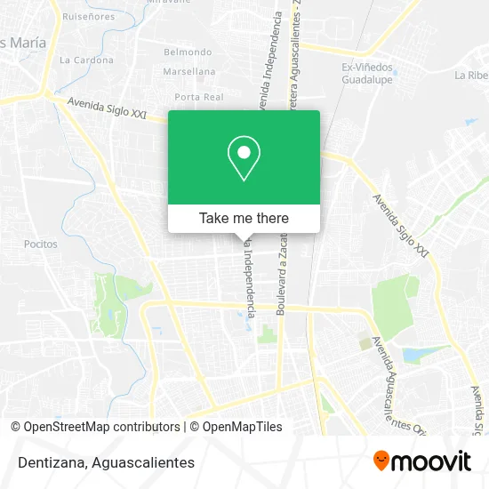 Dentizana map
