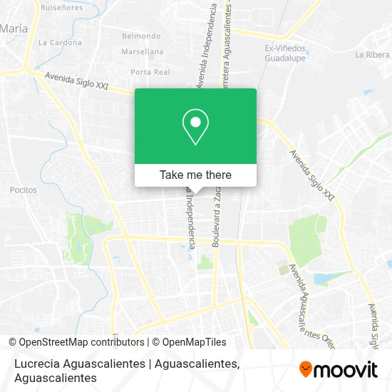 Lucrecia Aguascalientes | Aguascalientes map