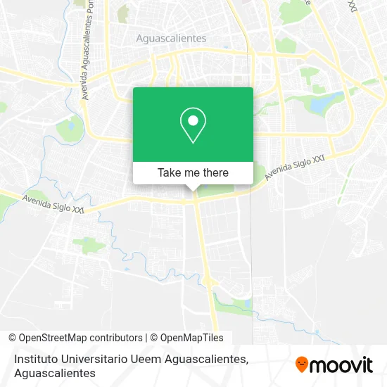 Instituto Universitario Ueem Aguascalientes map