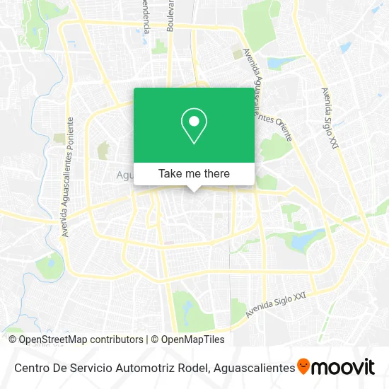 Centro De Servicio Automotriz Rodel map