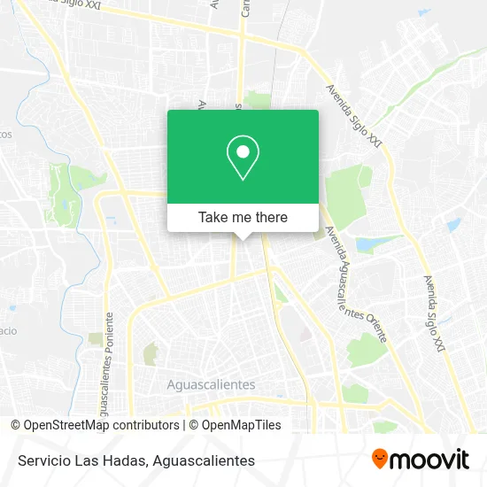Servicio Las Hadas map