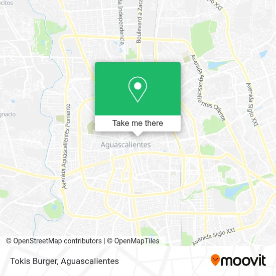 Tokis Burger map