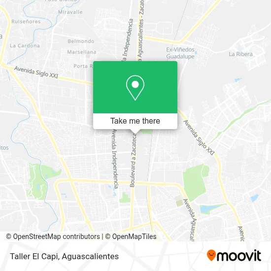 Taller El Capi map