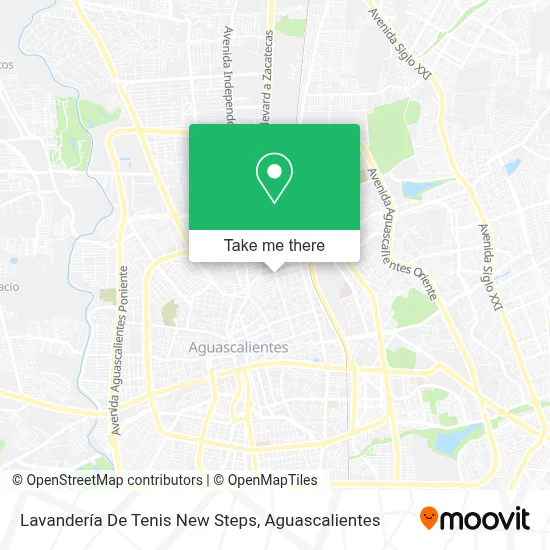 Lavandería De Tenis New Steps map