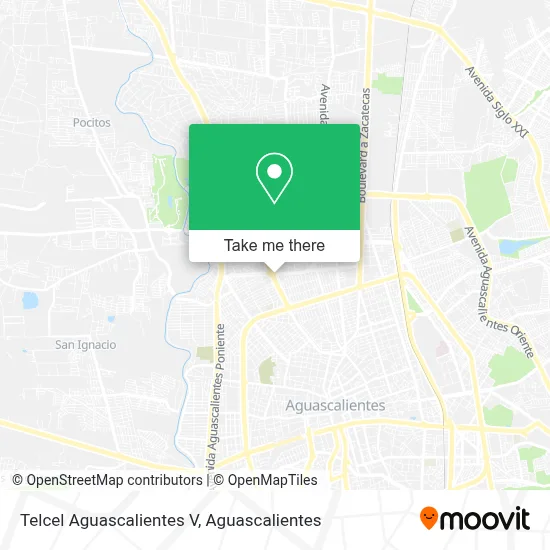 Telcel Aguascalientes V map