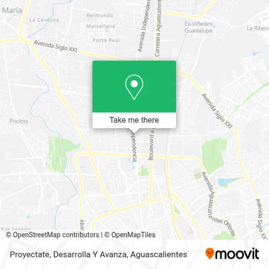 Proyectate, Desarrolla Y Avanza map