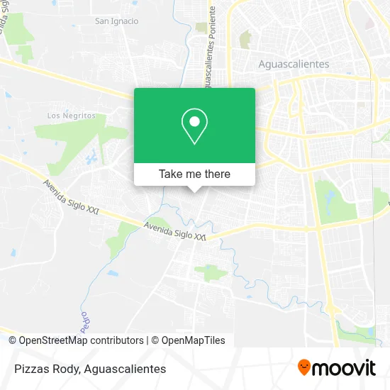 Pizzas Rody map