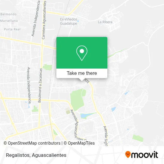 Regalistos map