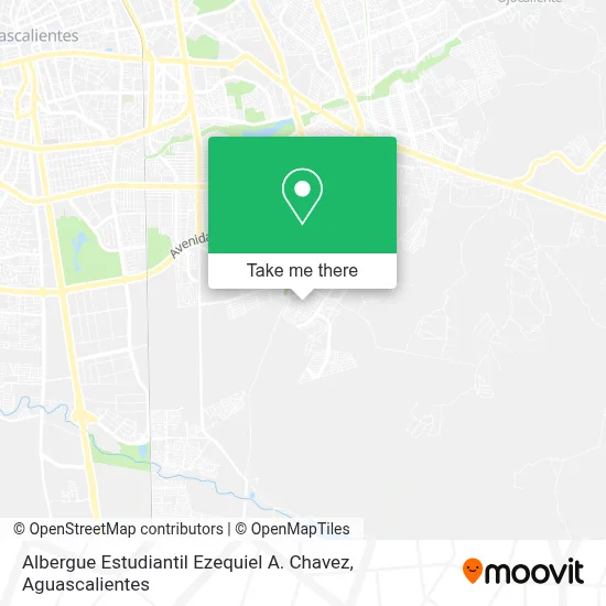 Albergue Estudiantil Ezequiel A. Chavez map