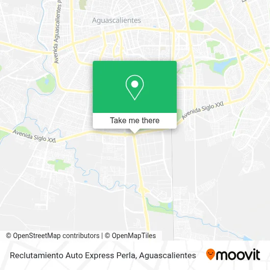 Reclutamiento Auto Express Perla map