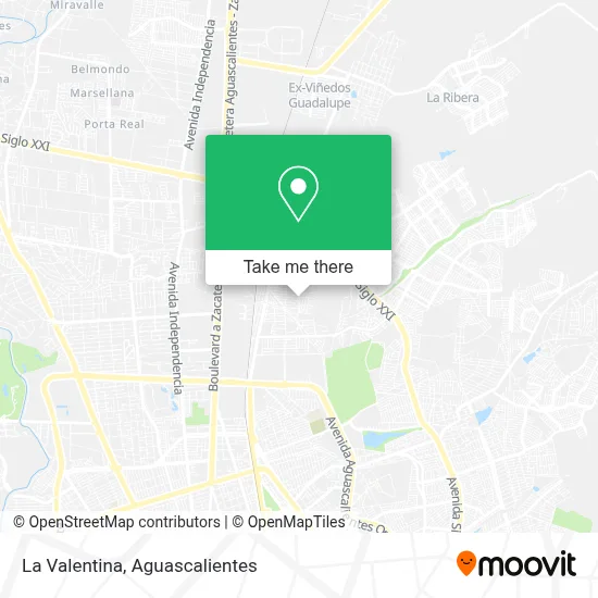 La Valentina map
