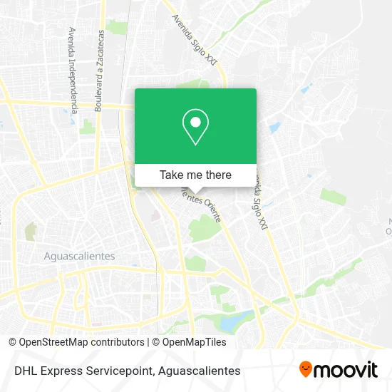 DHL Express Servicepoint map