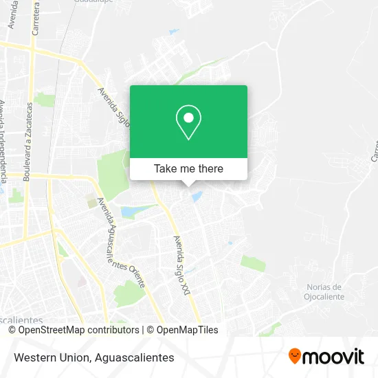 Western Union map