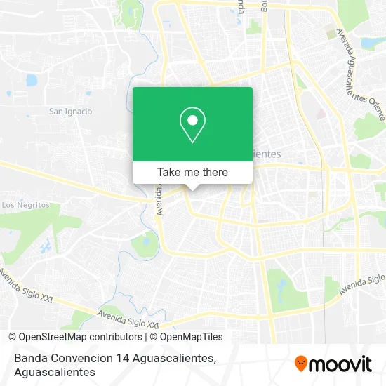 Banda Convencion 14 Aguascalientes map