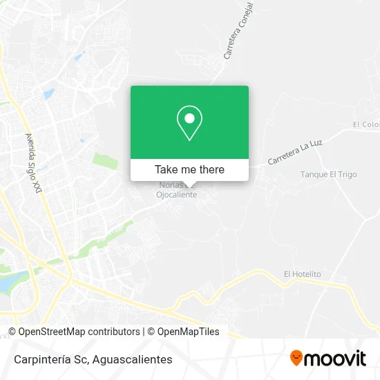 Carpintería Sc map